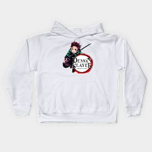 tanjiro demon slayer kimetsu no yaiba Kids Hoodie